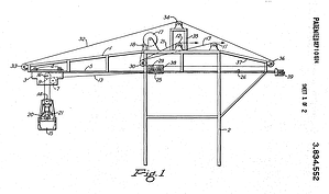 Crane Removing Worn Lines Patent